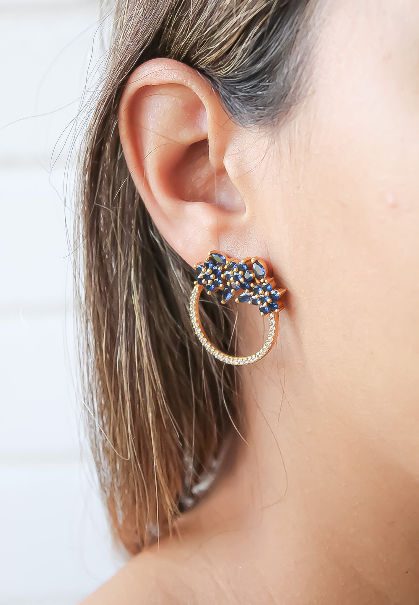 18K Goldene Salamander Ohrringe