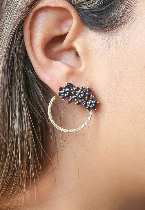 18K Goldene Salamander Ohrringe