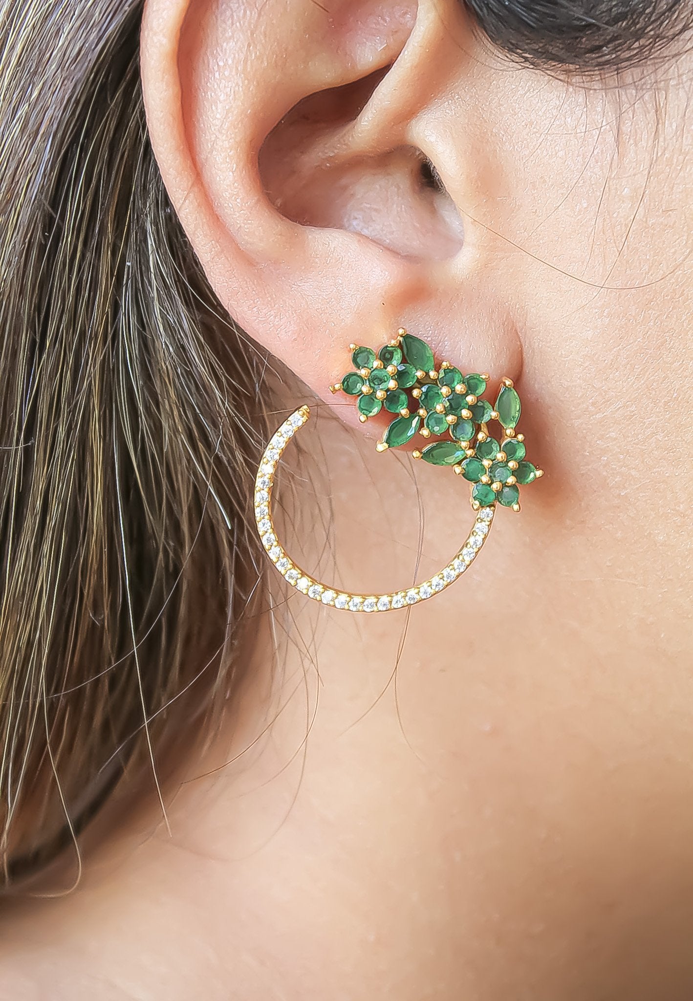 18K Goldene Salamander Ohrringe