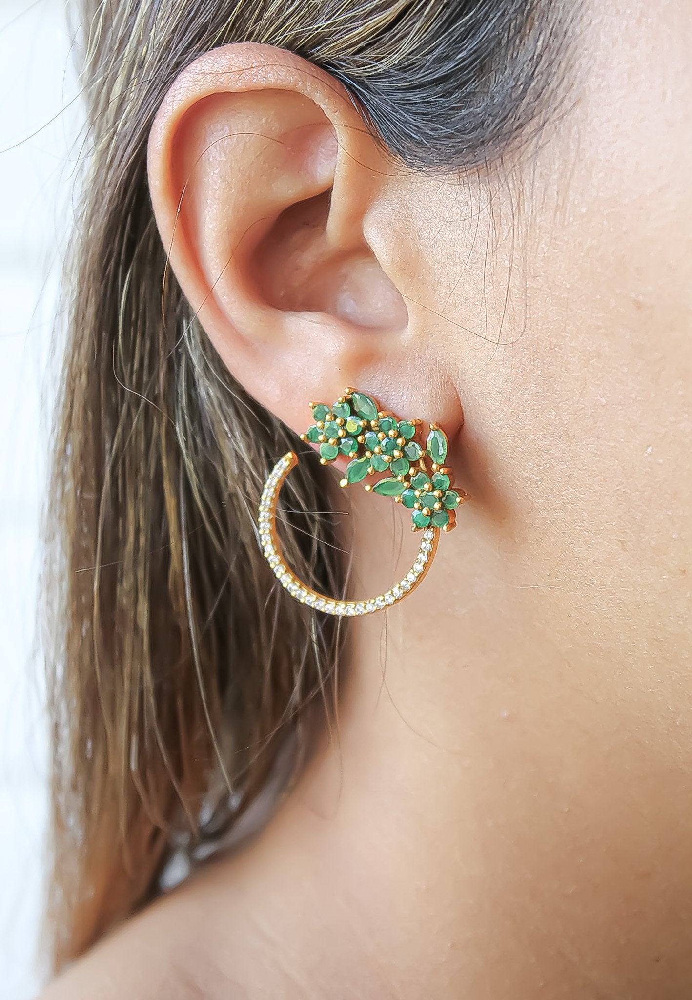 18K Goldene Salamander Ohrringe