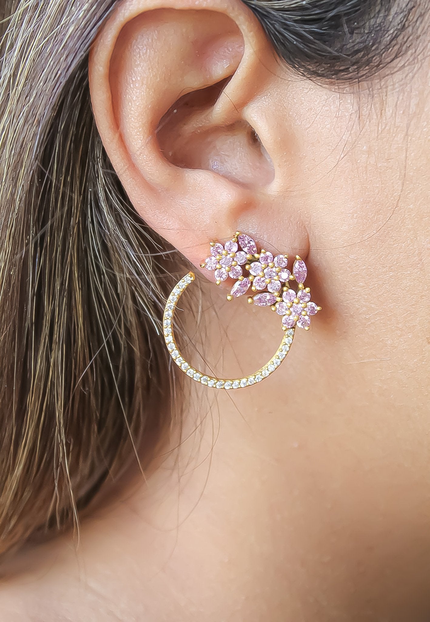 18K Goldene Salamander Ohrringe